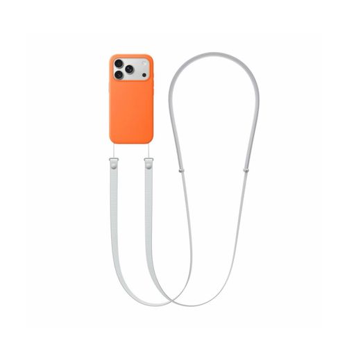 product_image_name-Generic-Kit Coque silicone Orange + Lanière gris compatible IPhone 17 pro-1