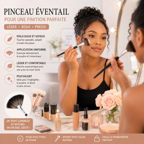 Generic  Pinceau Éventail Maquillage - image 4