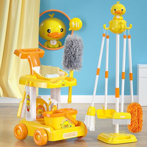 kleinToys Chariot de nettoyage avec accessoires - Jouets d'enfants