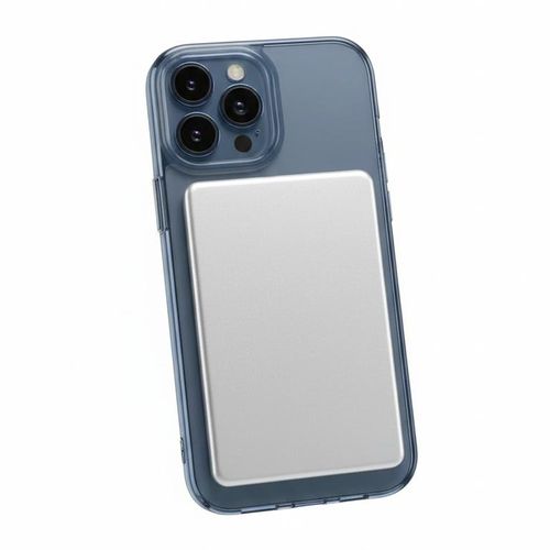 product_image_name-Generic-Power Bank Sans Fil 5000mAh Ultra-Mince YC-036 Gris Argent – MagSafe Iphone Et Qi Android - Port Type-C Charge filaire 22.5W-3