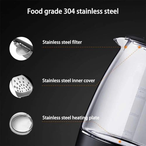 product_image_name-Generic-Bouilloire électrique en verre Max 2.0L - Bouilloire à contrôle de température -6