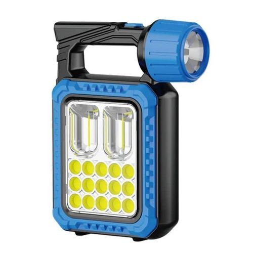 Generic  Lampe Torche LED Rechargeable Multifonction avec Projecteur Latéral