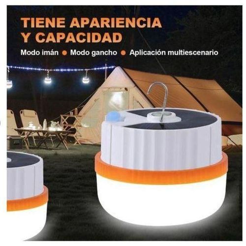 Generic Lampe Rechargeable Avec Panneau Solaire Pour Le Camping BH