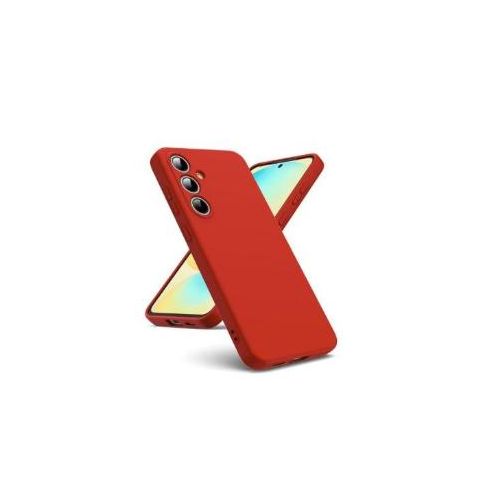 Generic Coque Silicone Compatible Avec Samsung Galaxy S24 FE - ROUGE