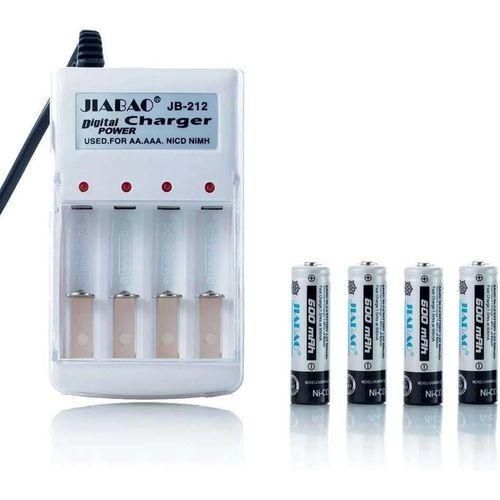 Generic  Puissant Alimentation Chargeur + 4 Piles Rechargeables - image 4