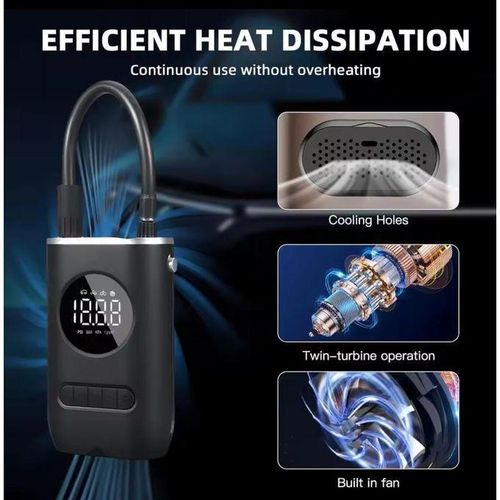 product_image_name-Generic-Compresseur D'air Affichage Intelligente Sans Fil Pour Motos Vélos Ballons Et Pneus De Voiture BG-3