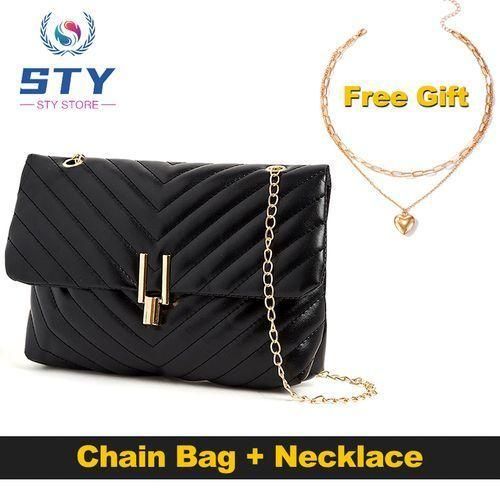 STY Sac Bandouliere Femme Sac Chaine Noir Prix pas cher Jumia CI