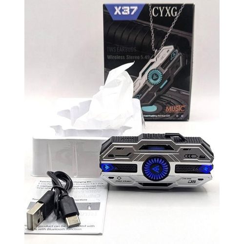 product_image_name-Generic-Écouteur bluetooth sans fil boitier futuriste et pendentif-3