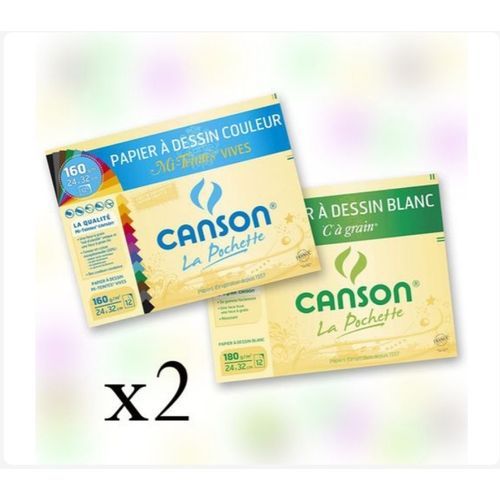 Generic 2 Paquet De Papier Canson Couleur Et Blanc Prix pas cher Jumia CI