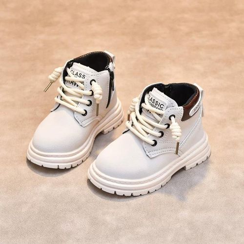 AIDAILU Fille Bottes Pour Enfants Antidérapant Bottes Martin - Beige - image 5