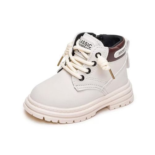 AIDAILU Fille Bottes Pour Enfants Antidérapant Bottes Martin - Beige - image 7