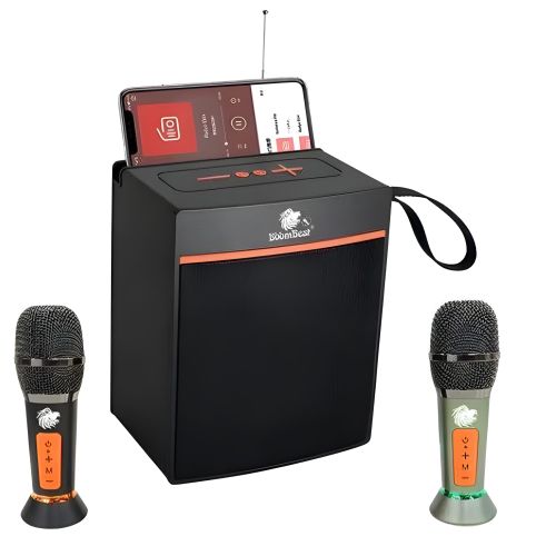 product_image_name-Generic-Enceinte Bluetooth BOOMBEST LN-1036Mic rechargeable avec 2 microphones qui fonctionne par connexion Bluetooth audio playback , clé USB, carte mémoire . Batterie d’origine longue durée d’utilisation-1