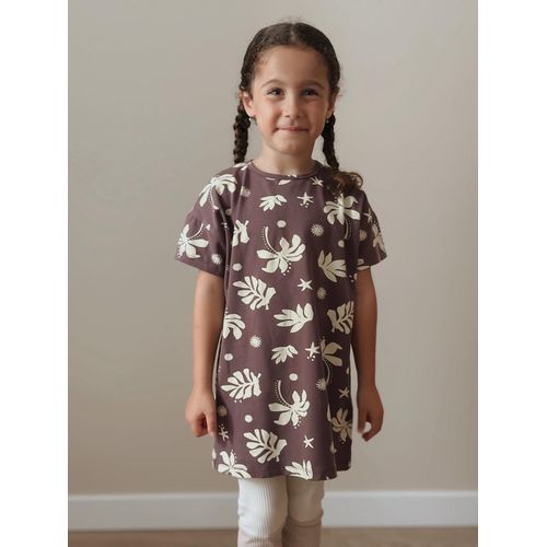 Cigit T-shirt Fille tunique - Prune