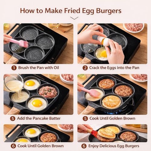 product_image_name-KITCHA-Poêle à 4 Compartiments Antiadhésive – Pour Œufs, Pancakes & Burgers, Compatible Gaz & Induction-6