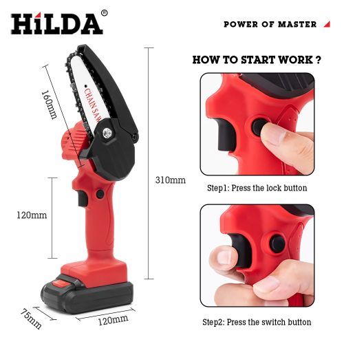 Generic HILDA –Tronçonneuse Professionnelle, Scie à Chaîne électrique Sans  Fil, Mini Outil Rotatif Portable Pour Couper Le Bois - Prix pas cher