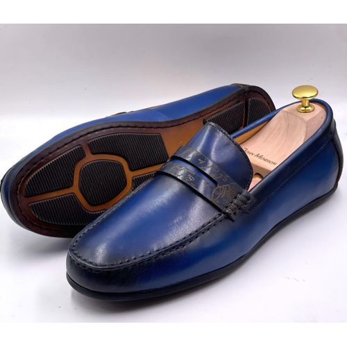 Fashion Mocassin En Cuir Pour Homme Bleu Prix pas cher Jumia CI