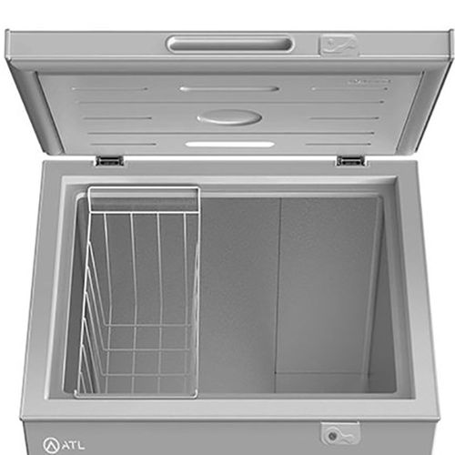 product_image_name-ATL-Congelateur Horizontal - CFATL-220 - 142L - 01 Porte - Serrure - 01 Panier - Inox - Argent - Garantie 12 Mois-4