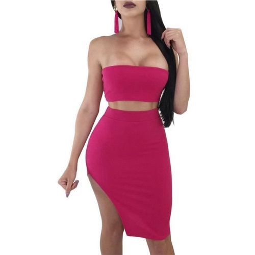 Fashion Crop Top Jupe Taille Haute Prix pas cher Jumia CI