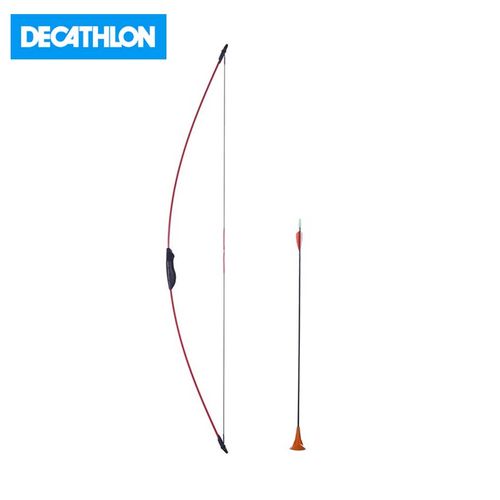 GEOLOGIC by decathlon ARC TIR A L'ARC ENFANT DISCOVERY JUNIOR ROUGE - Prix  pas cher