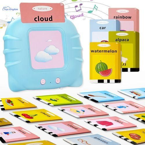 Generic Jouet Vocal Pour Poche Avec Cartes Flash D'alphabet (bleu)