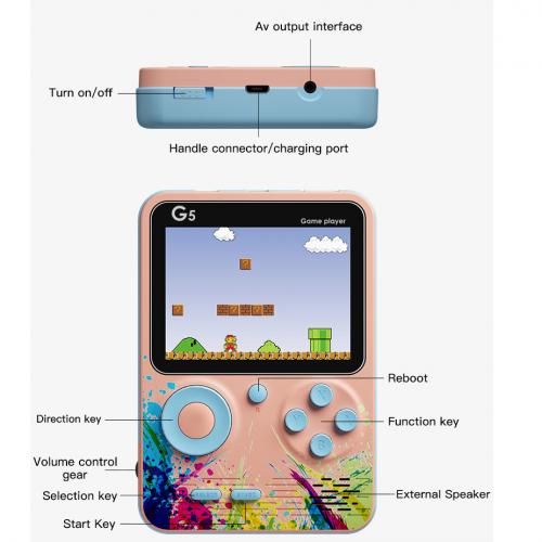 Generic Mini console de jeu vidéo portable 500 jeux à prix pas