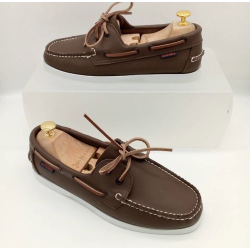 Geogra MOCASSIN EN CUIR -MARRON