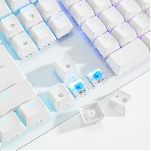 Generic Clavier mécanique ASESTEK AK104 RGB à interrupteurs blancs et bleus - image 6