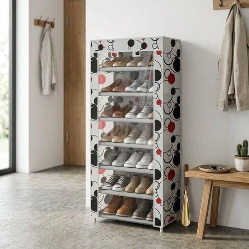 Generic Armoire à chaussures avec housse imprimée – 7 niveaux - image 2