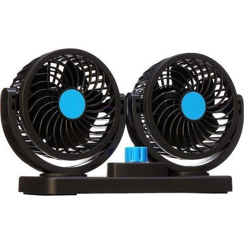 product_image_name-Generic-Ventilateur Portable à Double Tête 24V, Refroidisseur Réglable Silencieux Pour Voiture Et Camion-4