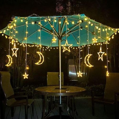 product_image_name-Generic-Guirlande Lumineuse LED Étoile et Lune 3,5M avec Alimentation USB, Décoration de Ramadan, pour Chambre et Salon-8