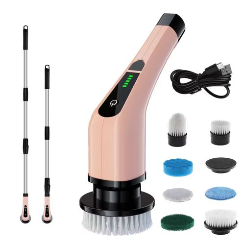 Generic Brosse De Nettoyage électrique Sans Fil 9 En 1 Rechargeable - image 2