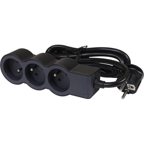 product_image_name-Generic-Rallonge multiprise supplémentaire - Plaque avec 3 prises de terre avec câble de 1,5 m, couleur noir-2