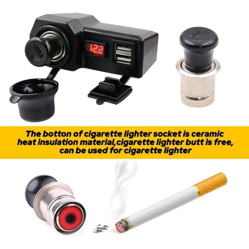 product_image_name-Generic-Prise allume-c-igare pour guidon de moto avec double chargeur USB et voltmètre à LED.-8