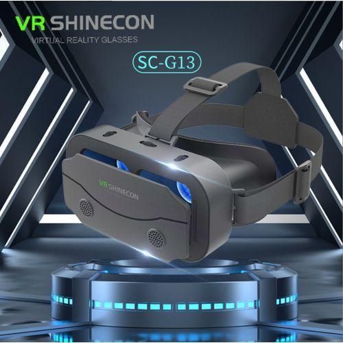 Generic Casque VR De Realite Virtuelle Lunettes Numeriques 3D De Jeu VR VR Lunettes 3D VR Set Lunettes De Realite Virtuelle 3D Lunettes VR Reglables Prenant En Charge 7 Pouces Prix