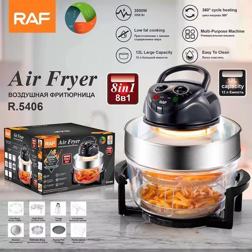product_image_name-RAF-Friteuse à Air Multifonctionnelle  R.5406 - Friteuse électrique 3500 W - Four Halogène Multifonctionnel 12L -1