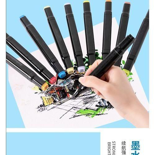 product_image_name-Generic-48 Pièces étudiant Anime Dessin Stylo Aquarelle Cahier Marqueur Stylo Ensemble-4