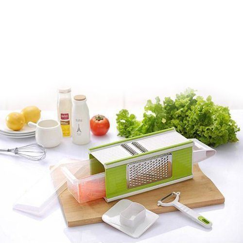 Generic Rapeuse-Légumes Multifonctions - Vert/Blanc - image 2