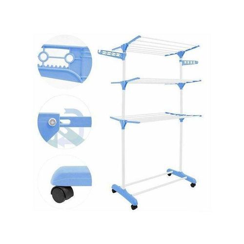 Generic Agréable Porte-serviettes pliant amovible à roulettes