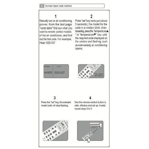 product_image_name-Generic-Télécommande Numérique - LCD - Pour Climatiseur - 1000 En 1 - Blanc-6