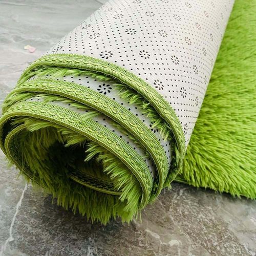 1pc Tapis Antidérapant En Feuille Verte, Tapis De Salle De Bain En  Imitation Cachemire, Tapis En Fibre Ultra Fine En Forme De Feuille, Tapis  De Salle