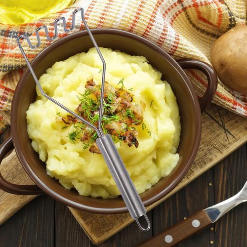Generic Wavy Stainless Steel Potato Masher - image 4