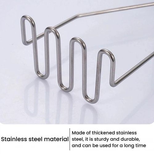 Generic Wavy Stainless Steel Potato Masher - image 6