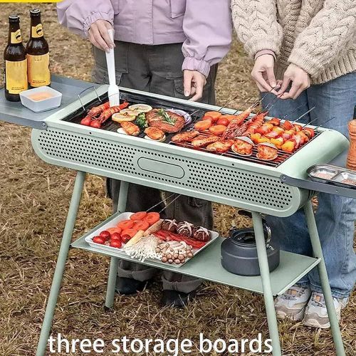 Generic Barbecue Portable à Charbon De Bois