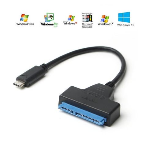 Generic Adaptateur Disque Dur SATA III Vers Type C Hdd/Ssd - compatible Pc, Mac et Smartphone - image 4