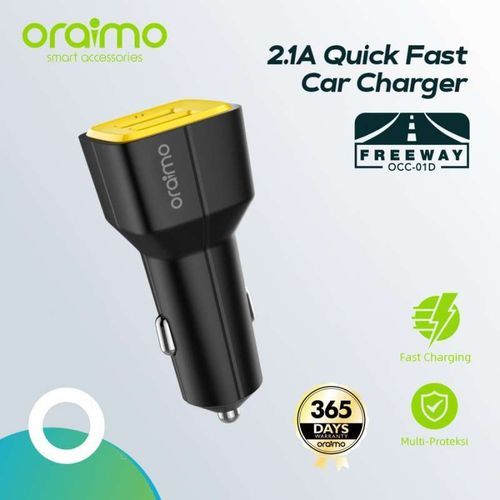 Adaptateur Chargeur - Voiture Oraimo Double Port USB Fast Charging -  OCC-21D - KTS00184 - Sodishop