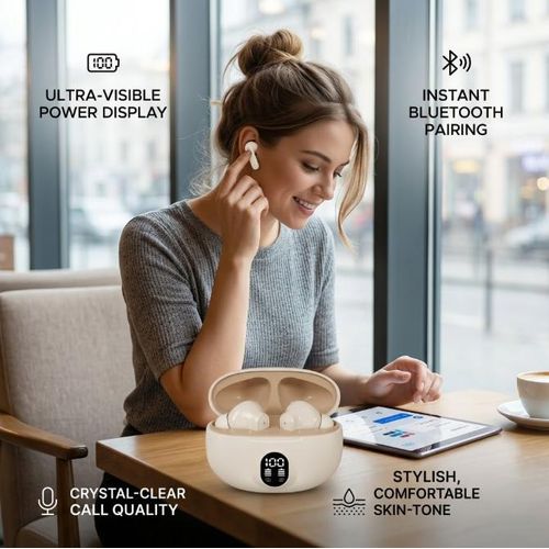 WinWolf Wireless Bluetooth 5.3 Gaming Earphones LED Power Display Touch Control Earbuds-895B Skin - image 7