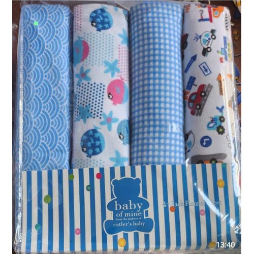 Fashion Lot de 4 Draps en Flanelle