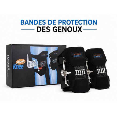Article Bande de Protection des Genoux à Ressorts Renforcés (Paire)