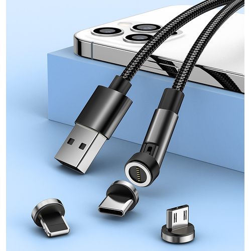 Câble de Charge Magnétique USB-C + Câble de Charge Rapide pour