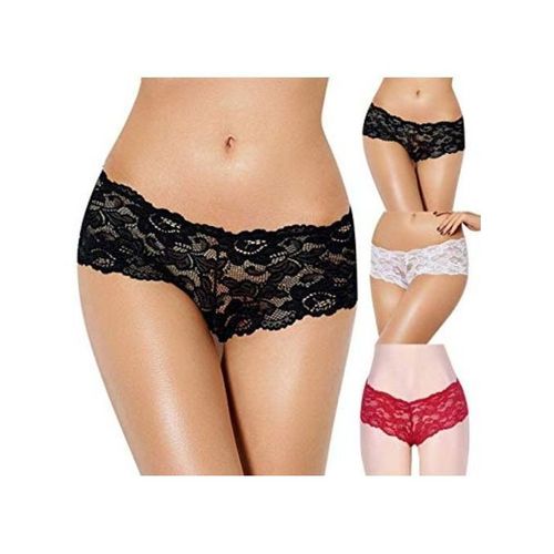 Fashion 6 Slips Femme - Dentelle Sexy - Prix pas cher